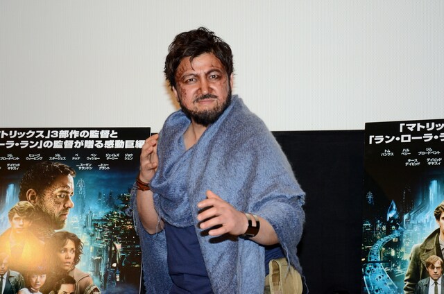 「クラウド アトラス」の公開記念イベントに出席したスギちゃん。