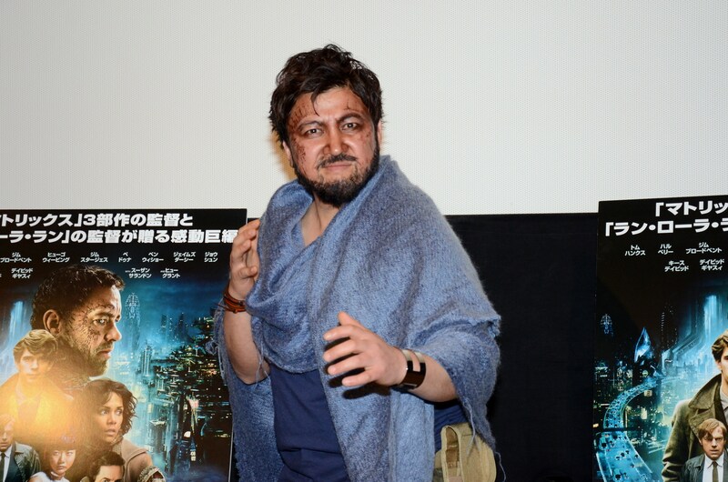 「クラウド アトラス」の公開記念イベントに出席したスギちゃん。