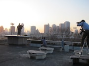 東京スポーツのテラス。