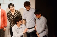 場をかき乱したスパローズ、カピパラ（右）ら。