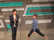 2013年3月「彩～irodori～Jr. Live」に出演するラフレクラン。左から、西村、きょん。