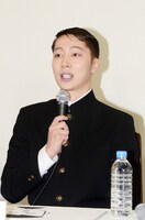 藤木君役のはんにゃ金田。「卑怯卑怯と言われるキャラだが、実は一番の常識人。裏で考えてることは若干むっつり」と自身の藤木君観を披露した。