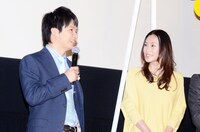 オードリー若林（左）と中谷美紀（右）。