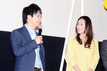 オードリー若林（左）と中谷美紀（右）。