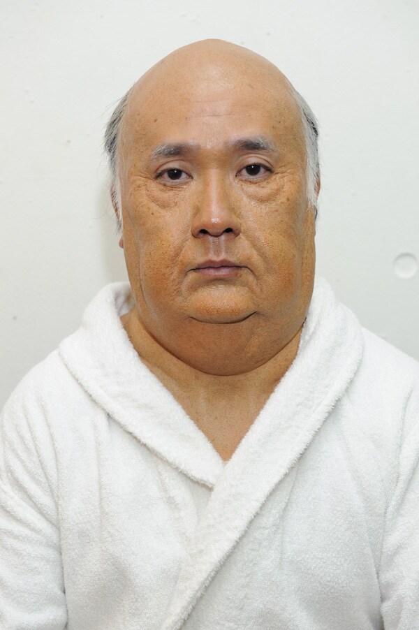 特殊メイクでヒッチコックに扮した爆笑問題・田中 (C)2012 Twentieth Century Fox. All Rights Reserved.