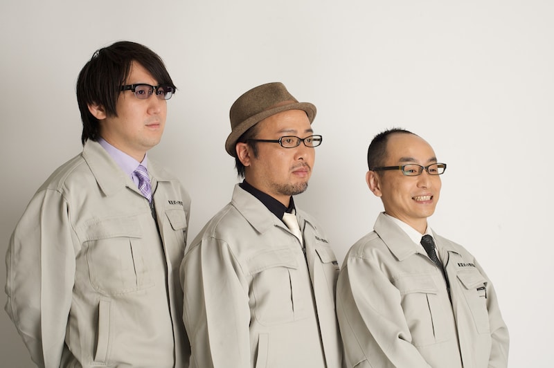 TBSラジオで4月より放送される「東京ポッド許可局」の（左から）米粒写経・サンキュータツオ、マキタスポーツ、プチ鹿島。