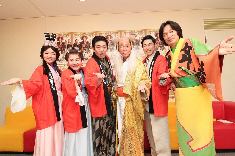 吉本百年物語3月公演「百年感謝 これからもよろしく」会見の模様。(c)吉本興業