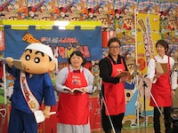 渡辺直美、コロッケ、川越達也を相手に絶妙な掛け合いを見せたしんちゃん。