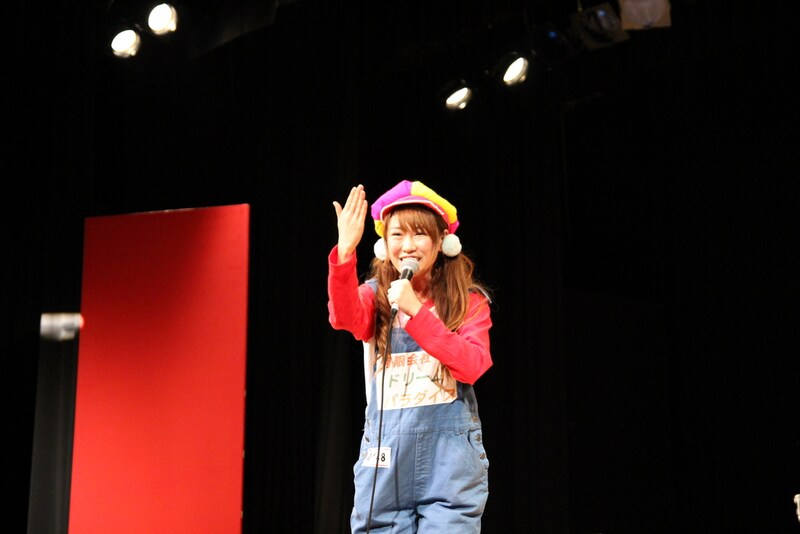 桜 稲垣早希は一昨年の単独イベントで作ったネタを披露。 (c)MBS
