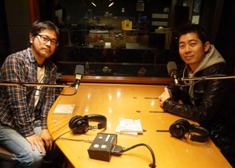 「松本人志の放送室 CD-ROMリリース記念特別番組」に出演する高須光聖（右）と、長谷川朝ニ（左）。