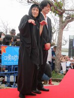 映画「死神失格」より、ザ・プラン9・なだぎ武、渡邊世紀監督。