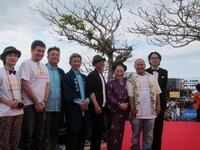 地域発信型映画「わらいのかみさま」より、ハリガネロック・ユウキロックほか。