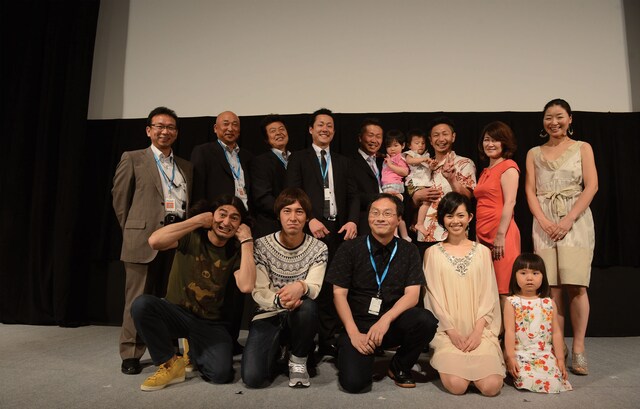 「いなべ」舞台挨拶の様子。