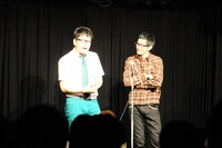 「ガッテン柴枝」として漫才を披露したエレファントジョン森枝とアンタッチャブル柴田。