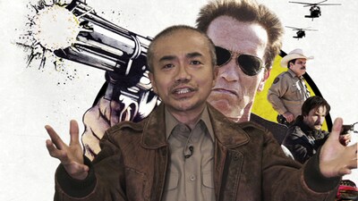 映画「ラストスタンド」の魅力を語る水道橋博士。