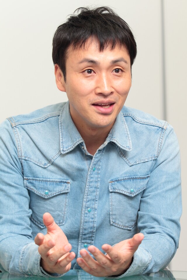 ドラマ初主演のアンジャッシュ児嶋。（撮影：福島正大）