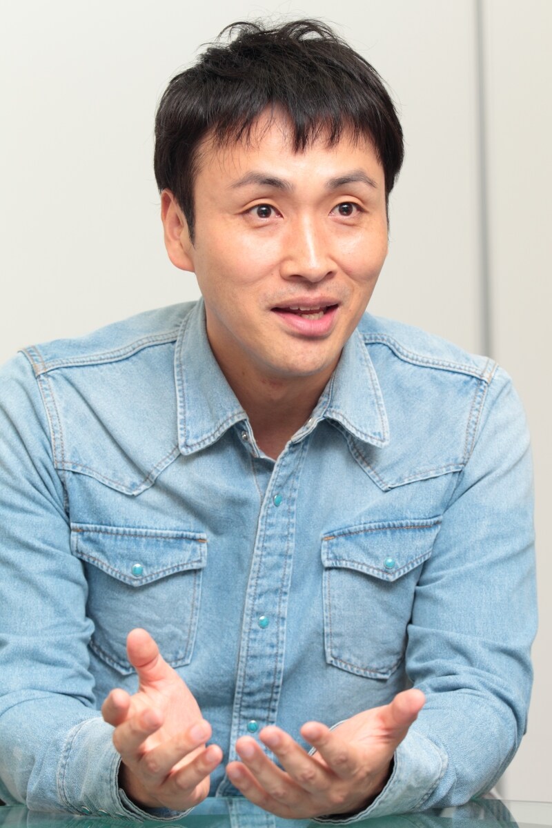 ドラマ初主演のアンジャッシュ児嶋。（撮影：福島正大）