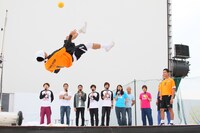 「ビーチステージスペシャル セパタクロー国際エキシビジョンマッチ feat.チンロン」の模様。