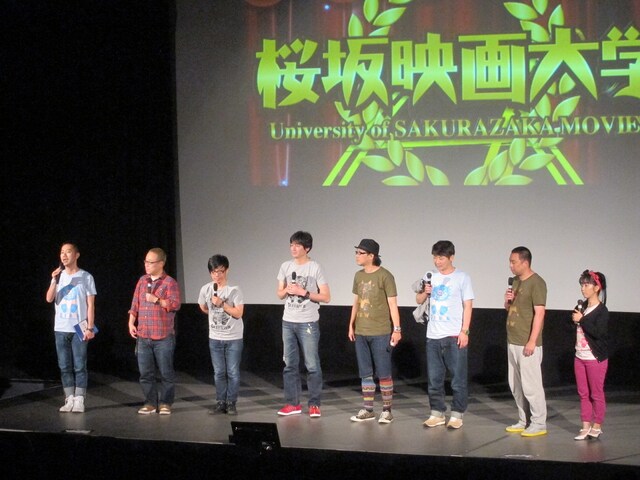 「第5回沖縄国際映画祭」の「特別上映 桜坂映画大学『くるみ割り人形』」生オーディオコメンタリーに登場した藤井隆、バッファロー吾郎、博多大吉、ハリガネロック・ユウキロック、桂三度、レイザーラモンRG、とくこ。