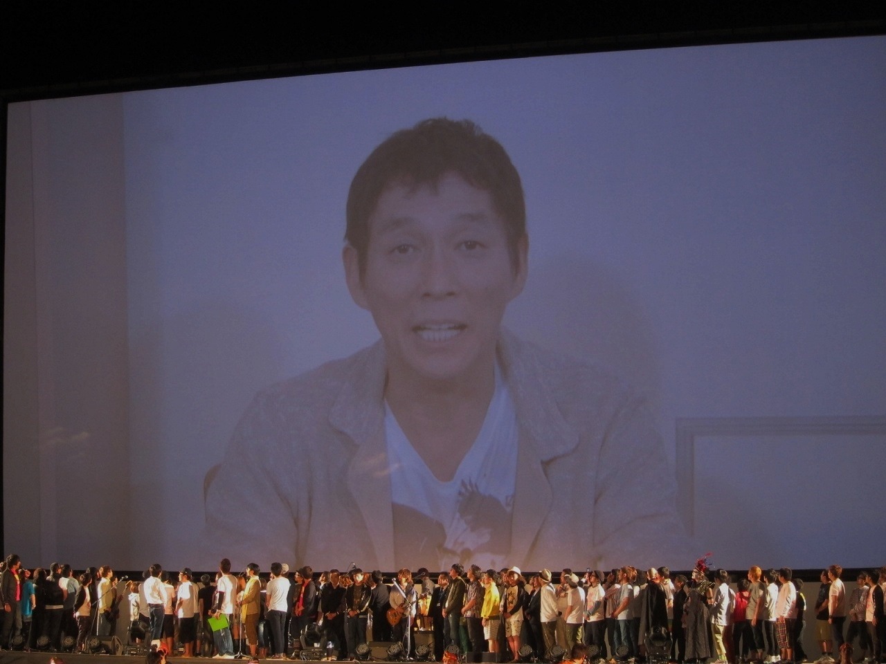 VTRで登場した明石家さんま。