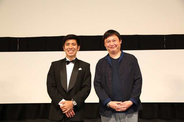 「探偵はBARにいる2 ススキノ大交差点」舞台挨拶に登壇したゴリと橋本監督。