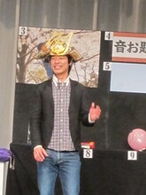 東京・ルミネtheよしもとにて行われた「T-1グランプリ～最強たとえ王決定戦～」で優勝した麒麟・川島。