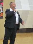 中尾彬のモノマネをする松村。