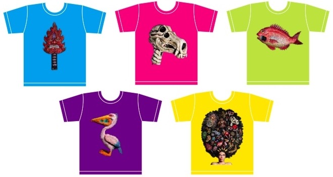 展覧会オリジナル限定商品のTシャツ（全5種）