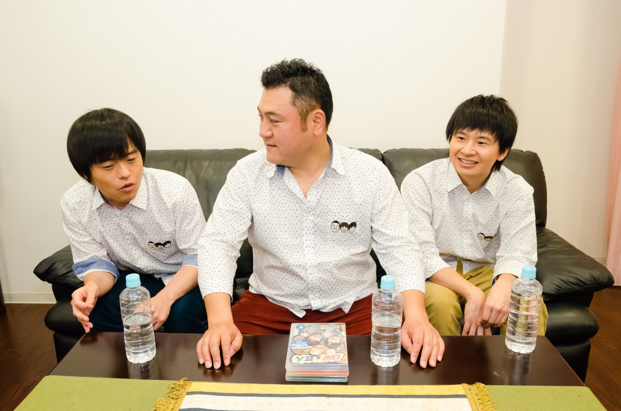 「日曜×芸人」の（左から）バカリズム、アンタッチャブル山崎、オードリー若林。