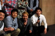 (左から)インスタントジョンソンゆうぞう、デンジャラス安田、マシンガンズ