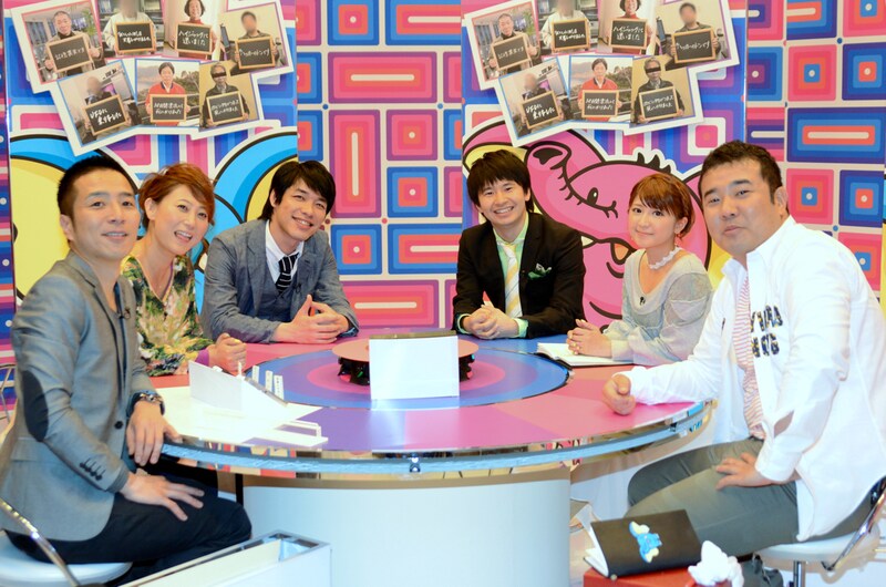 「キイタハナシ」の出演者。左から、Hi-Hi-上田、友近、麒麟・川島、オードリー若林、矢口真里、インパルス堤下。