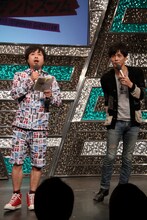 「東京よしもとグランドスラム」MCの次長課長。(c)河村正和（フォトプロ）