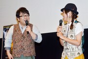 キャイ～ン天野（左）と、川澄選手（右）。