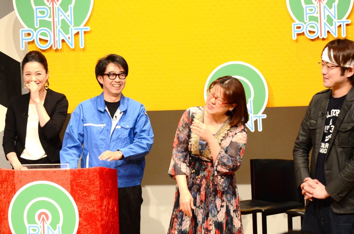 「モノマネ芸人」をテーマとした回に登場した、みはる（右から2人目）、小山雄己（右端）。
