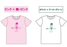 写真は「イジリー岡田×大橋裕之コラボTシャツ」。ピンクとホワイトの2色あり、S、M、Lサイズ各3675円（税込）。