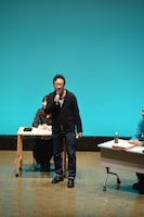 「共感百景」初参戦の東京03角田は第1局で解説を担当。