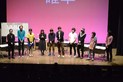 第3回「共感百景」の模様。マンガ家・大橋裕之が2大会連続で最優秀賞に選ばれた。