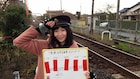 よしもと鉄道好き女芸人F2鈴川がニコニコ超会議号応援