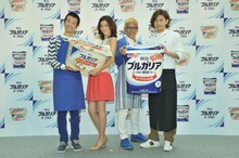 （左から）品川庄司・庄司、田丸麻紀、ロンドンブーツ1号2号・田村亮、料理研究家の有坂翔太。