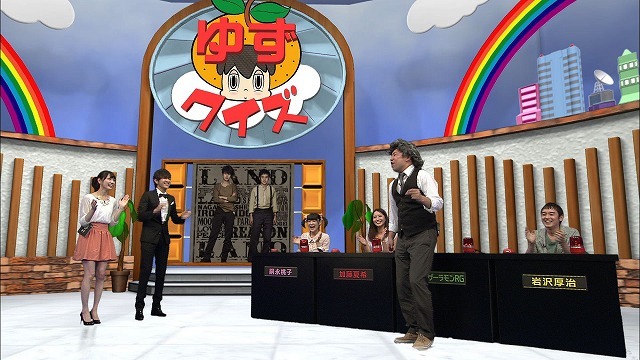 「ゆず公認クイズ王決定戦」収録中の様子。