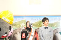 （左から）くろにょん、鉄拳、もう中学生