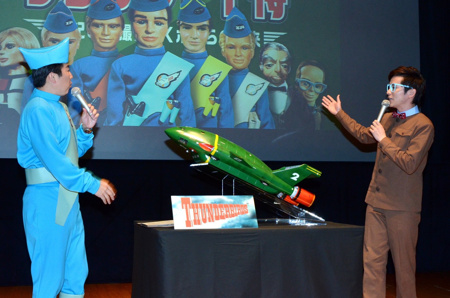 制作記者発表会の様子。