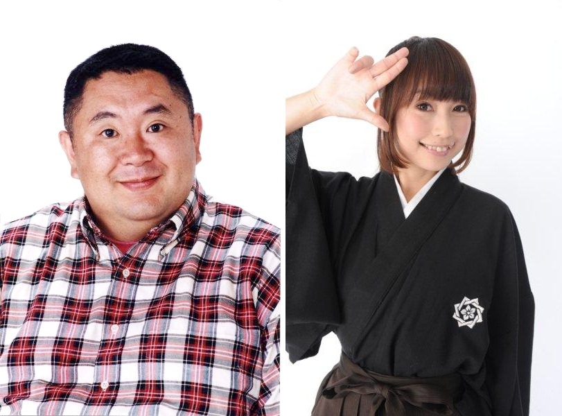 「とさ金8 クイズdeウオーク 龍馬伝」に出演する松村邦洋（左）と、歴ドル・美甘子。