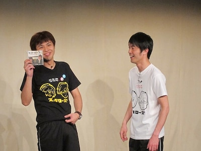 スパローズ第2回単独ライブ「ビジネスクズ」。写真は、グッズを売りたい気持ちが全面に現れたボツネタ。