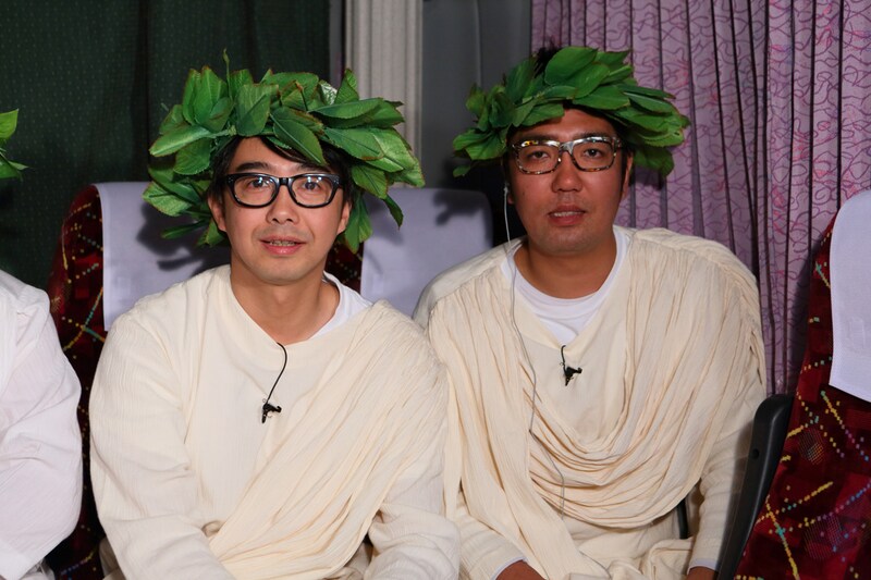 コメント動画第2弾に登場するおぎやはぎ。