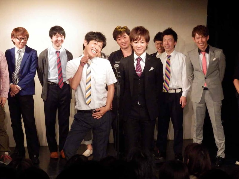 即興漫才リレーは流れ星からスタート。