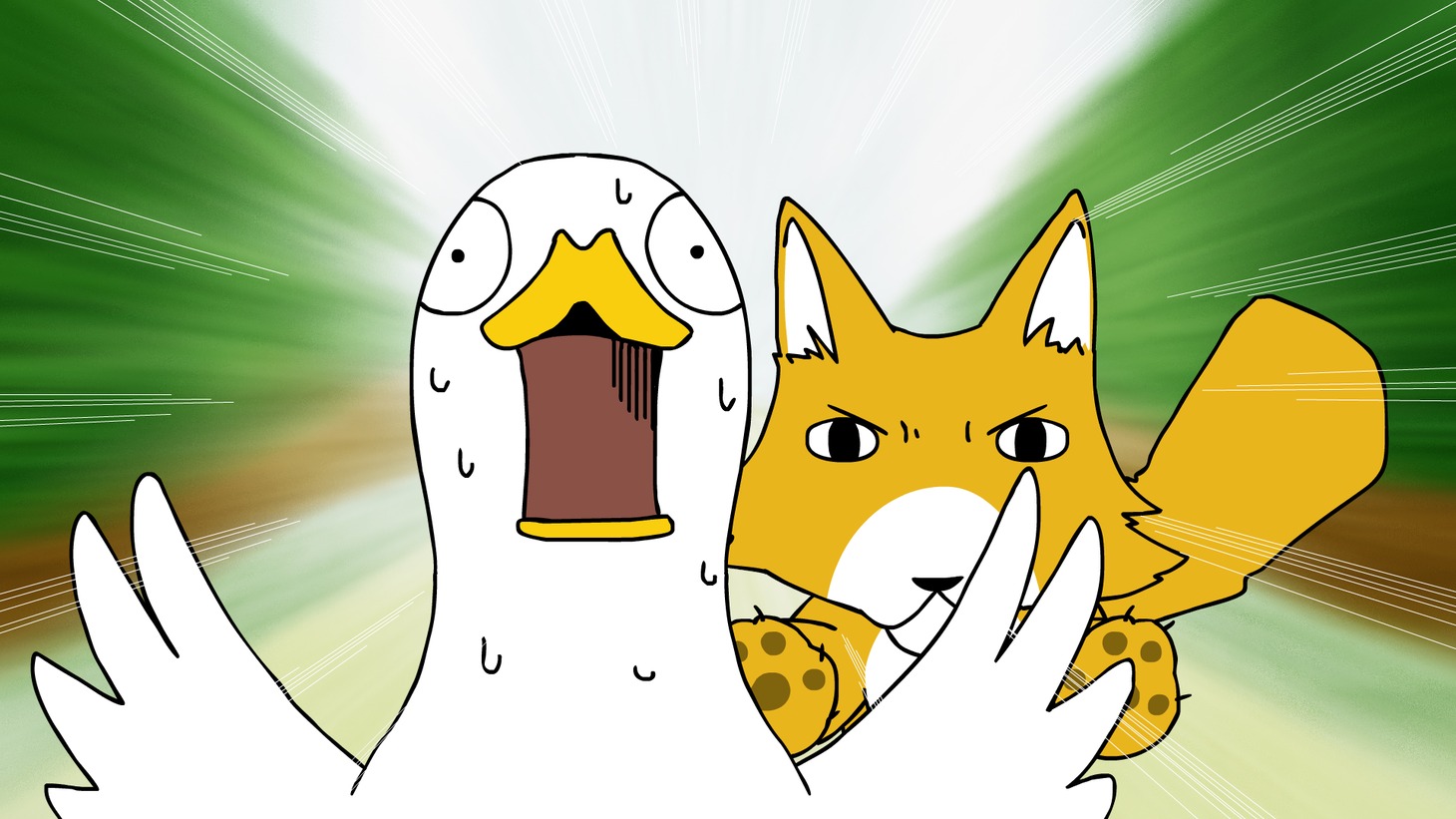 アニメ「ぢべたぐらし あひるの生活」(c)マツダユカ／「ぢべたぐらし あひるの生活」