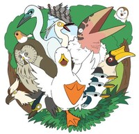 アニメ「ぢべたぐらし あひるの生活」のキービジュアル。(c)マツダユカ／「ぢべたぐらし あひるの生活」