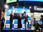 「GALAXY S4」発売カウントダウンイベントの様子。