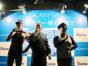 「GALAXY S4」発売カウントダウンイベントの様子。